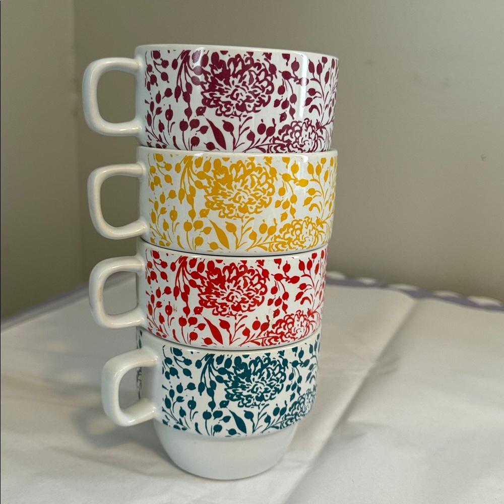 World market set of 4 T espresso, coffee cups
